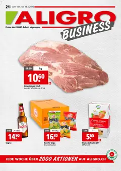 Vorschau des Merkblatts Aligro aktionen Business Schlieren, Gossau SG, Frauenfeld, Rapperswil-Jona, Sargans, Bern vom Shop Aligro gültig von 18.05.2026 bis 23.05.2026