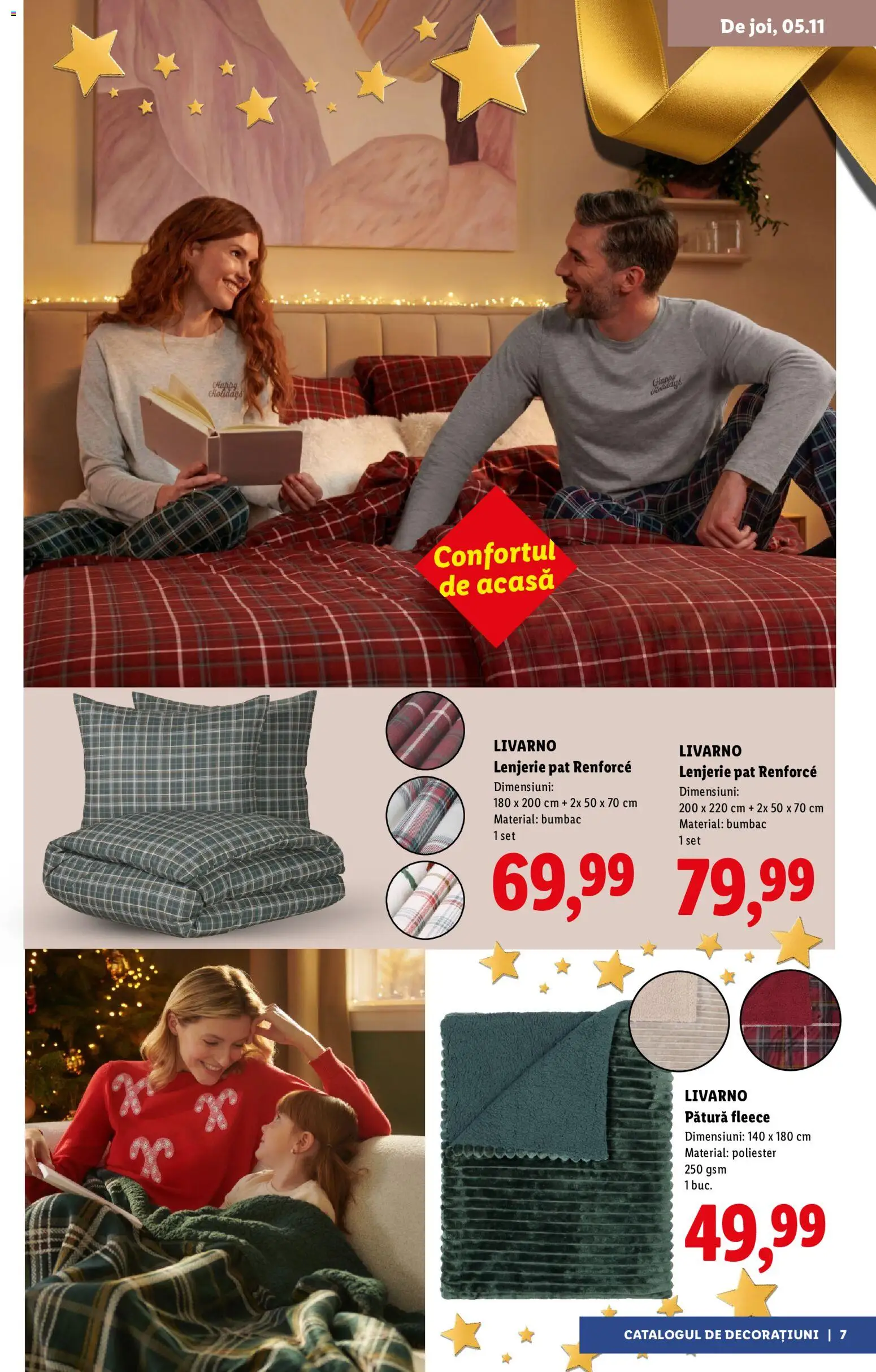 Previzualizarea de cataloage: Lidl Lidl Catalog Decorațiuni valabil de la 05.11.2026 - Pat, Lenjerie pat, Pătură