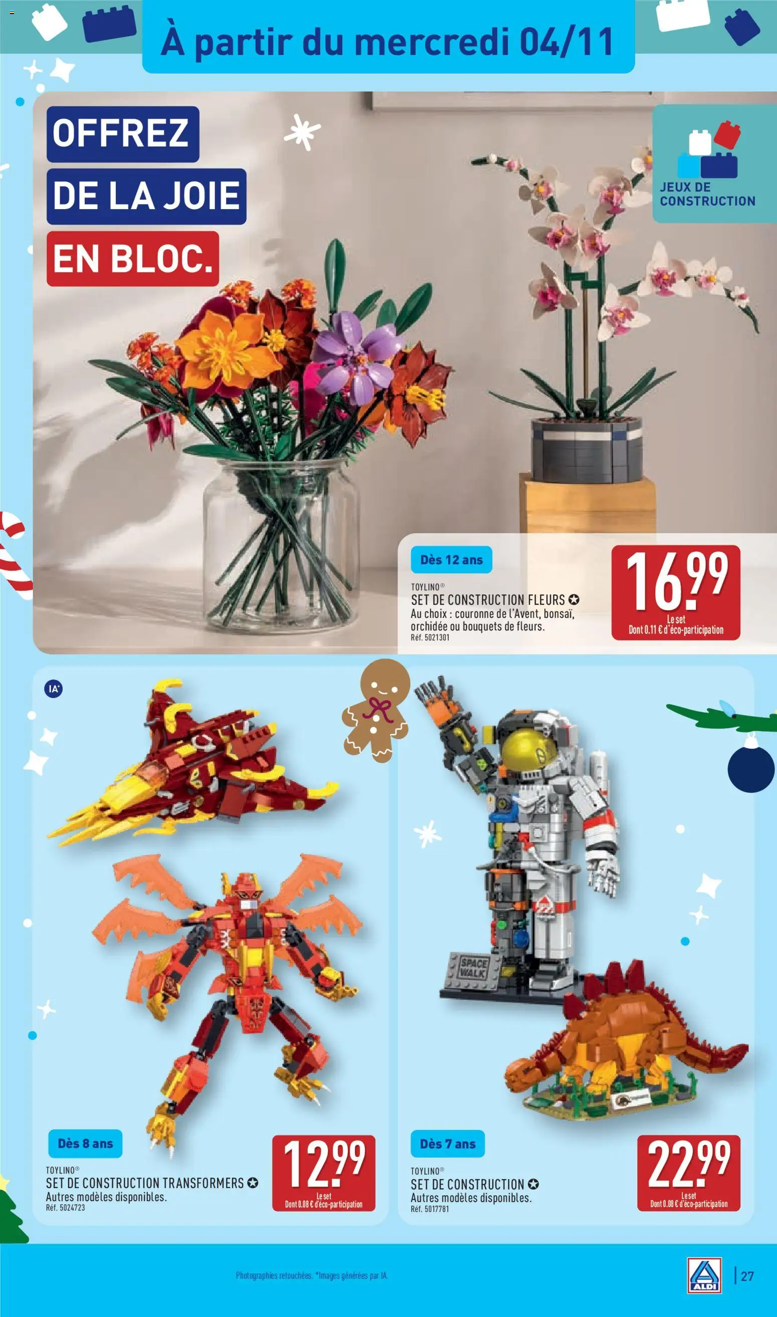 Prévisualisation de Aldi catalogue du magasin Aldi formulaire valide 03/11/2026 - Jeux, Fleurs, Orchidée