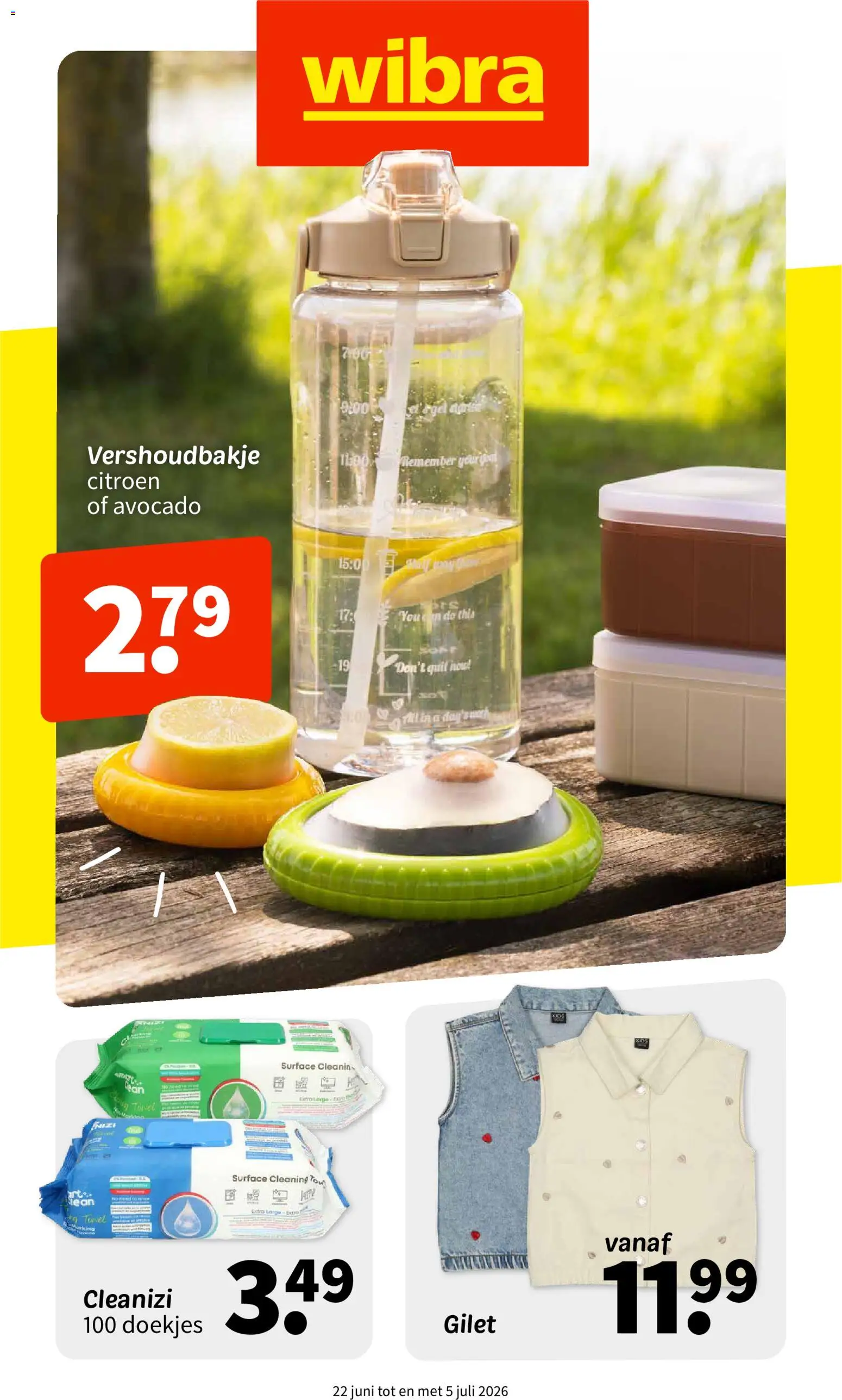 Voorbeeld van Wibra folder van winkel Wibra geldig vanaf 22-06-2026
