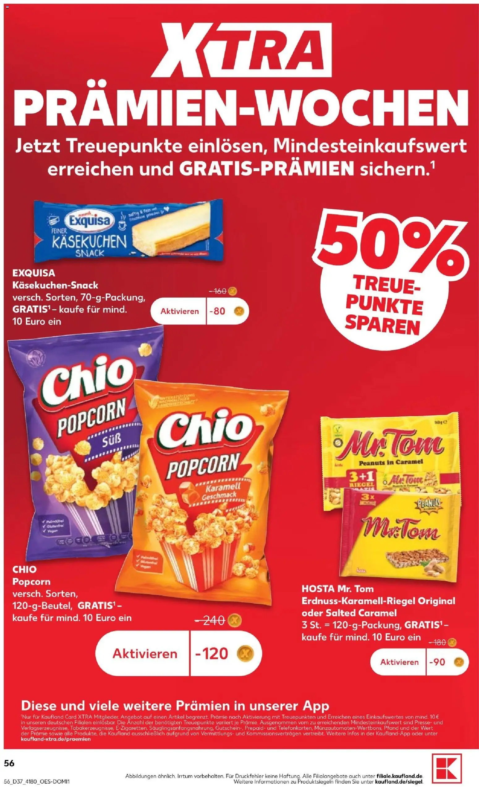 Vorschau von dem Prospekt des Geschäftes Kaufland, gültig ab dem 10.09.2026 - Popcorn, Presse, Exquisa