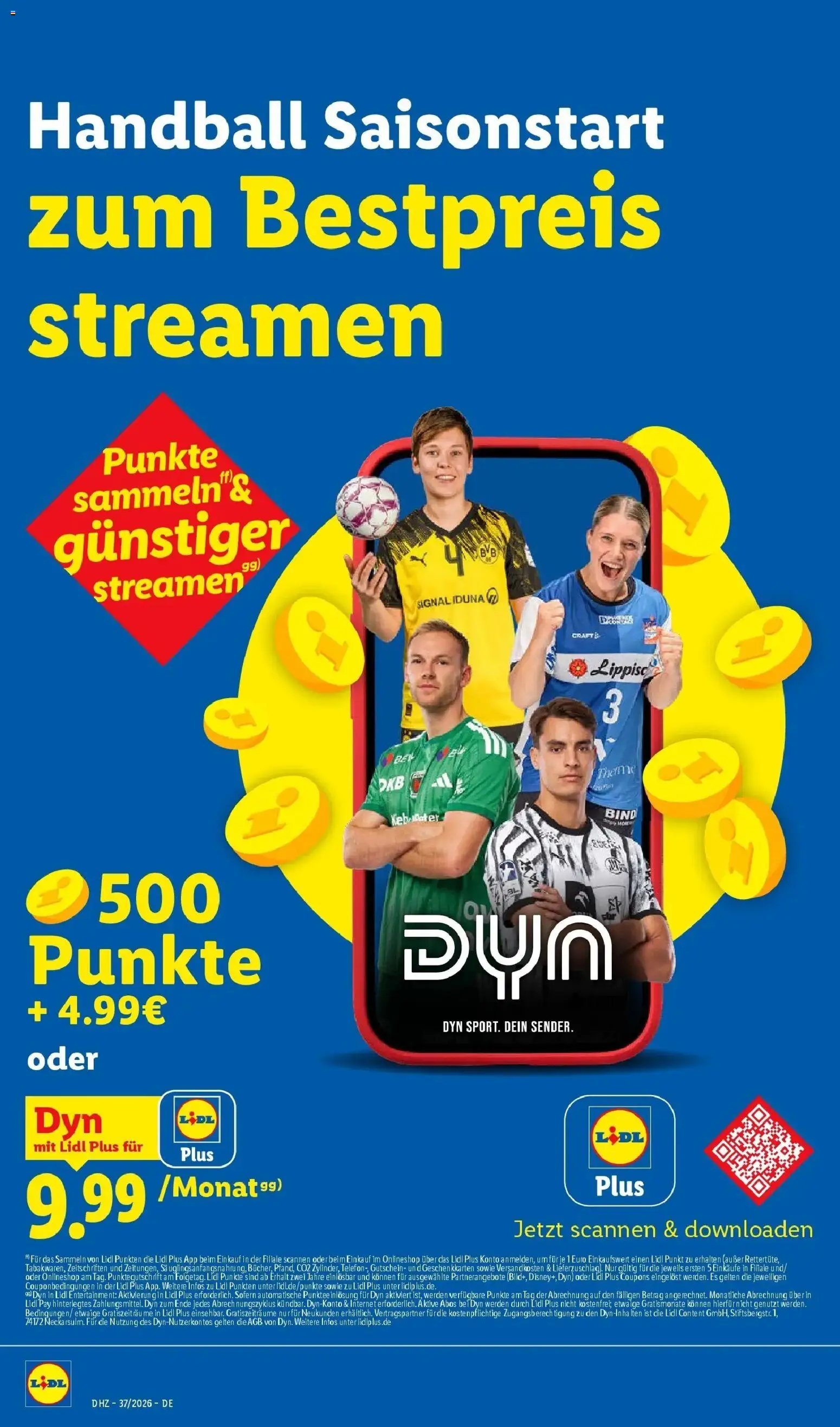 Vorschau von dem Prospekt des Geschäftes Lidl, gültig ab dem 07.09.2026 - Handball