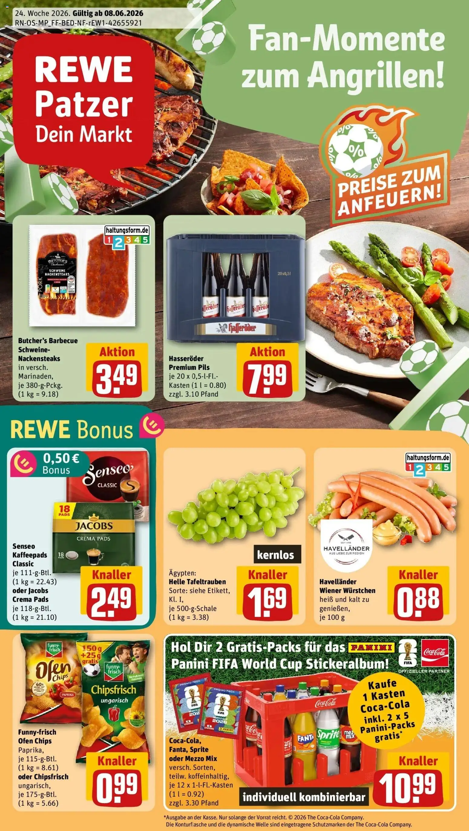 Vorschau von dem Prospekt des Geschäftes Rewe, gültig ab dem 08.06.2026