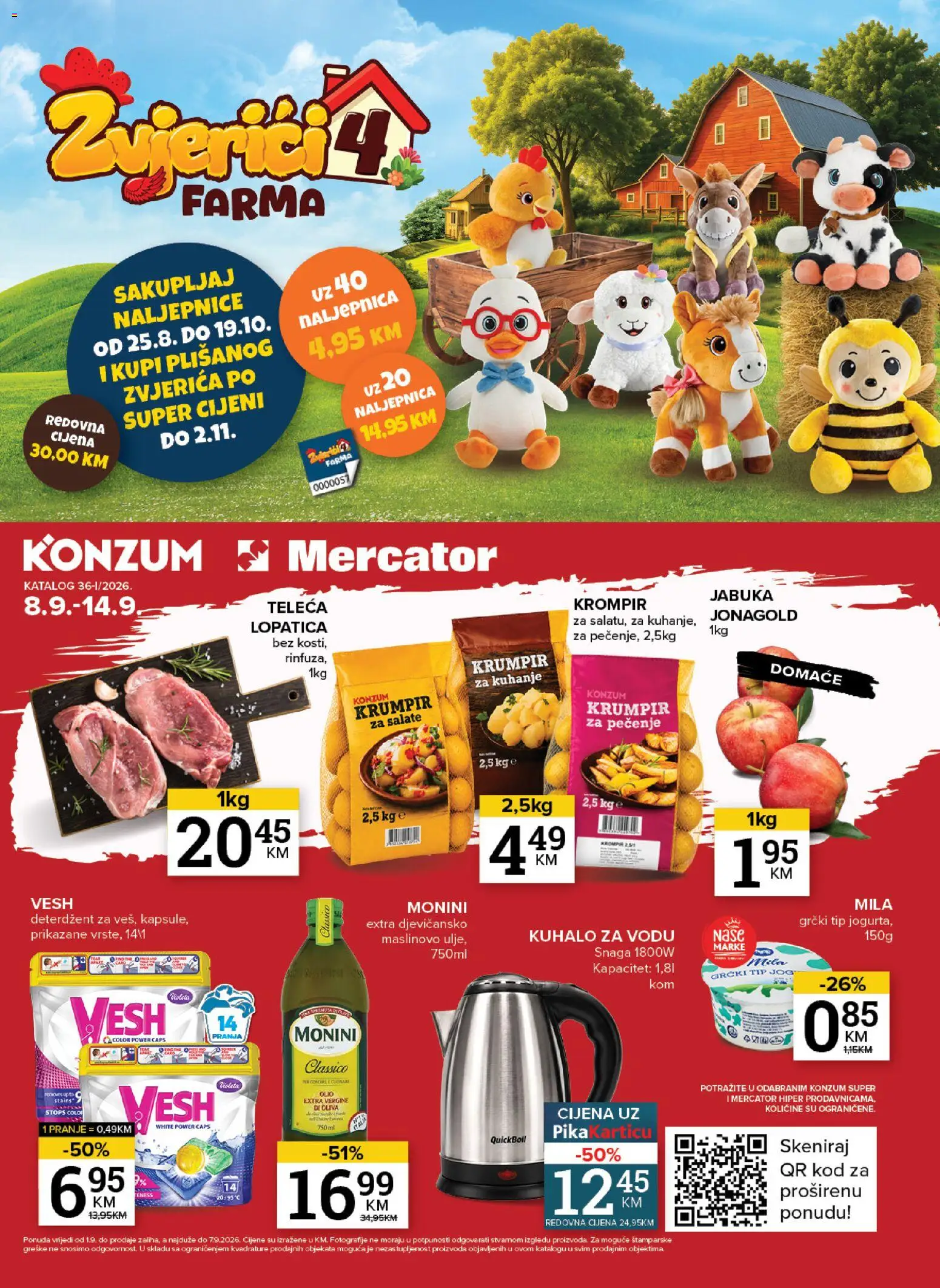 Pregled letka Mercator katalog trgovine Mercator vrijedi od 08.09.2026