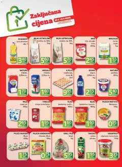 Pregled letka Mercator Zaključana cijena trgovine Mercator vrijedi od 18.06.2026