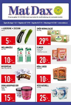 Förhandsgranska reklamblad Matdax erbjudanden från butik Matdax gäller från 10/08/2026