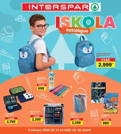 Interspar - Interspar Iskola katalógus megtekintése, amely érvényes 2026.08.13.-től