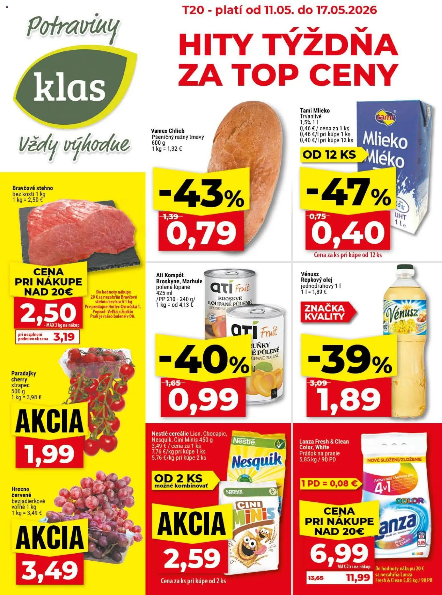 Náhľad Klas letáku platného od 11.05.2026