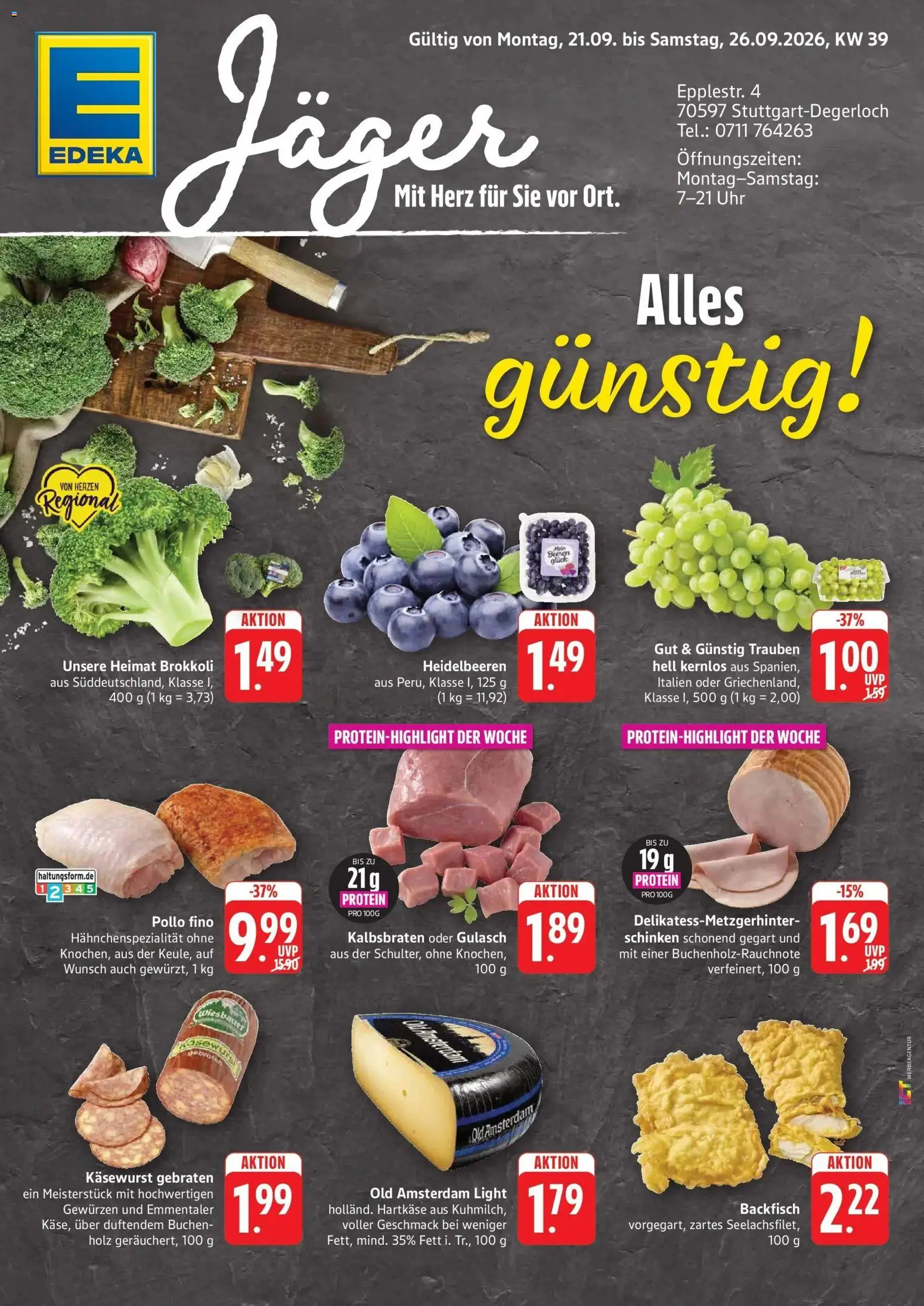 Vorschau von dem Prospekt des Geschäftes Edeka, gültig ab dem 21.09.2026