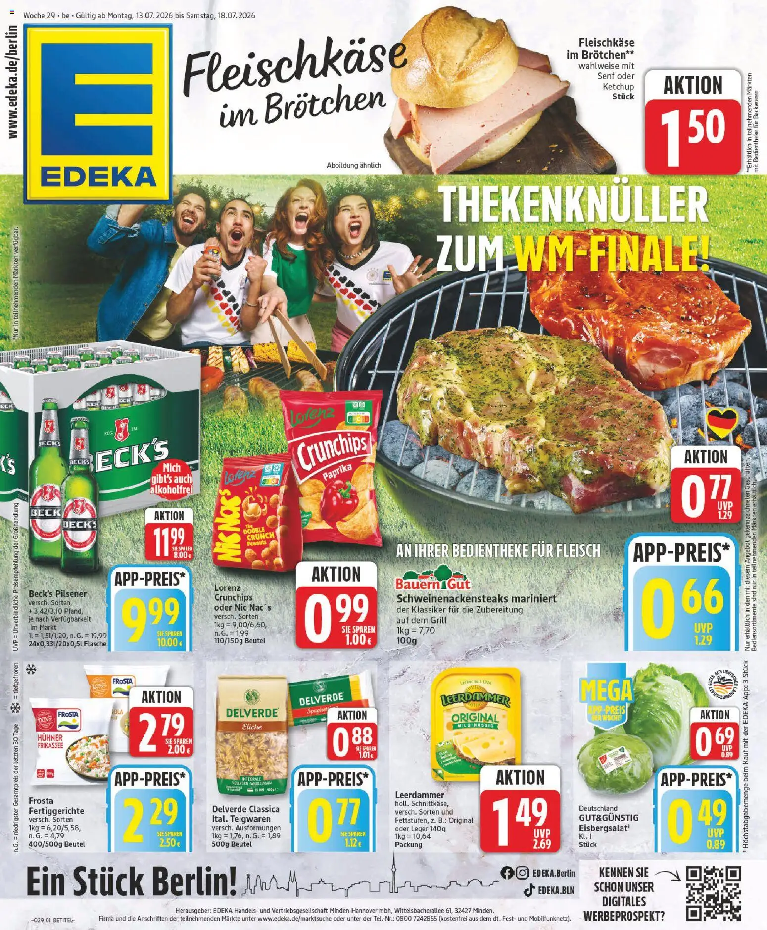 Vorschau von dem Prospekt des Geschäftes Edeka, gültig ab dem 13.07.2026