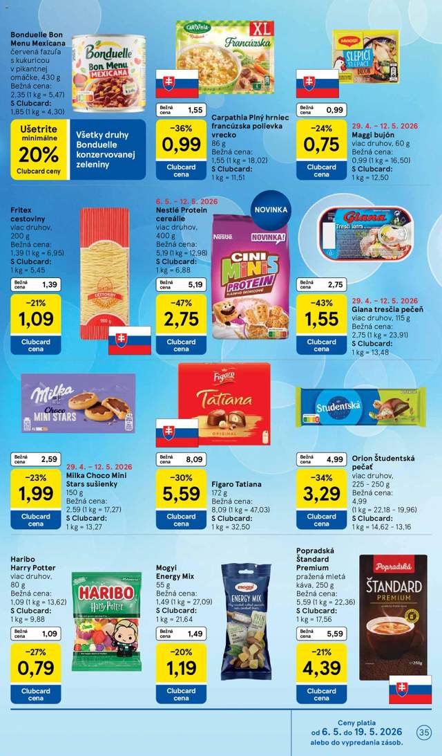Nový Tesco leták od 06.05.