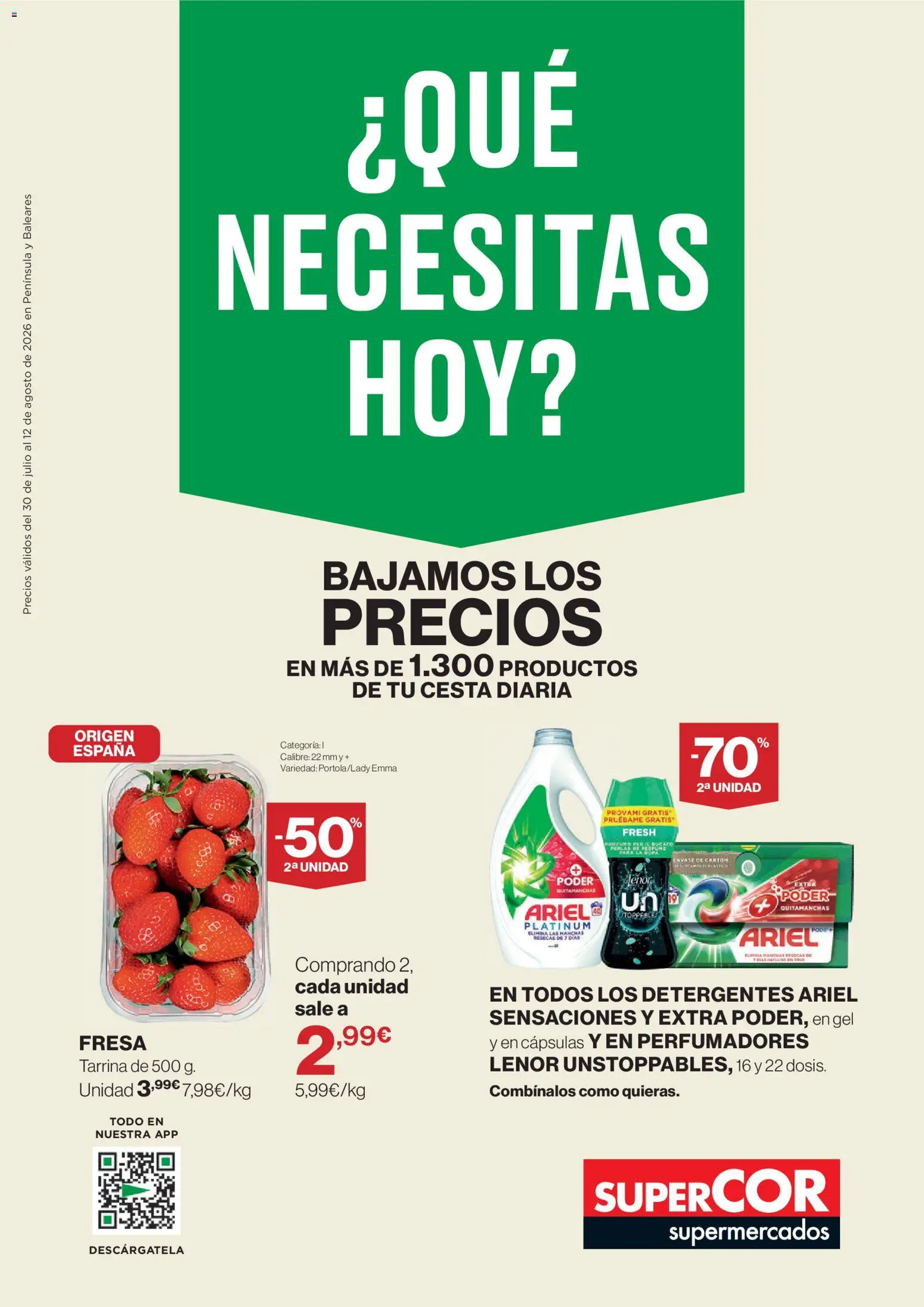 Vista previa del folleto de la tienda Supercor válido desde el 30/07/2026 