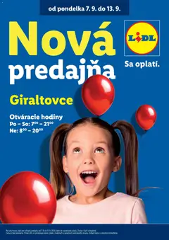 Náhľad Lidl letáku platného od 07.09.2026