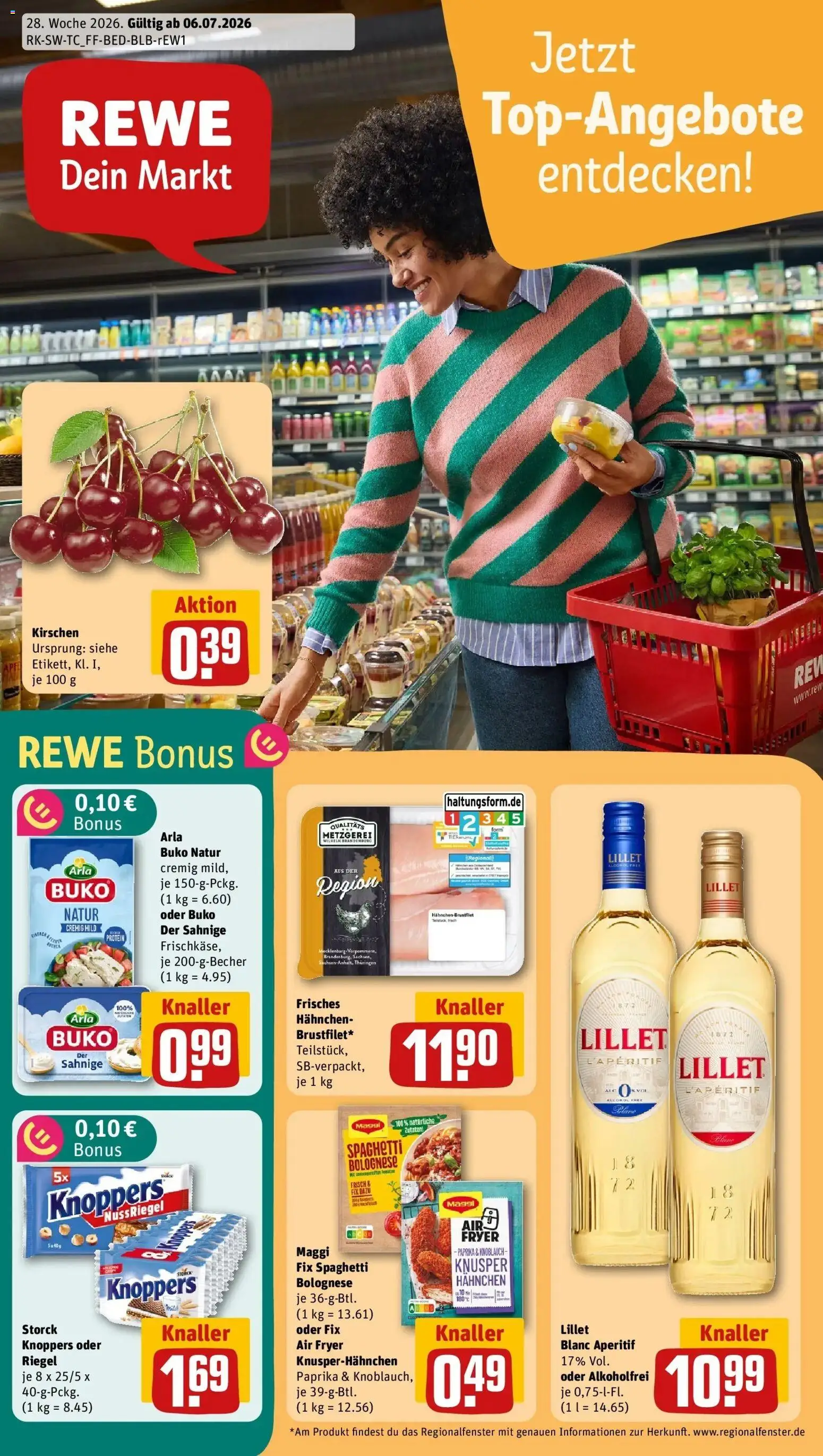 Vorschau von dem Prospekt des Geschäftes Rewe, gültig ab dem 06.07.2026