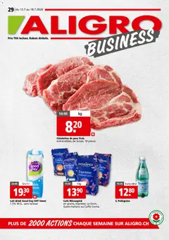 Vorschau des Merkblatts Aligro aktionen Business Chavannes, Matran, Genève, Sion vom Shop Aligro gültig von 13.07.2026 bis 18.07.2026
