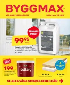 Förhandsgranska reklamblad ByggMax erbjudanden från butik ByggMax gäller från 01/06/2026