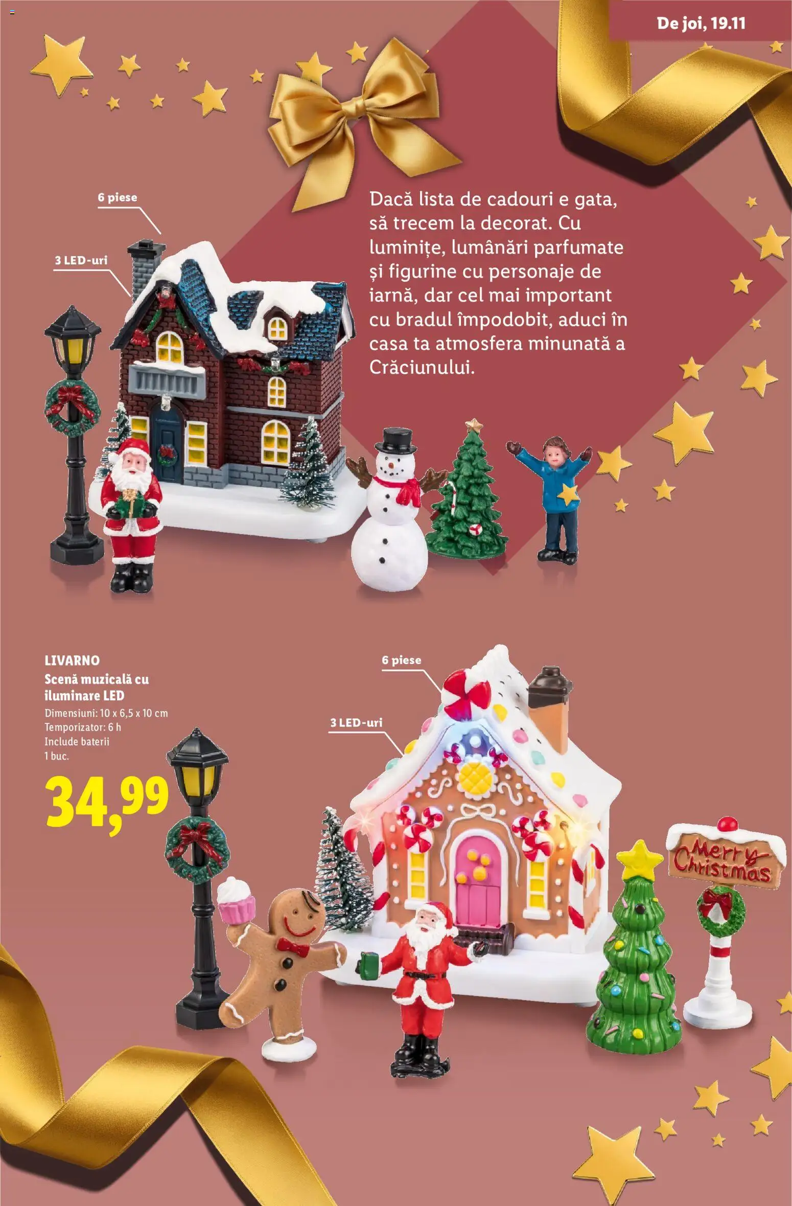 Previzualizarea de cataloage: Lidl Lidl Catalog Decorațiuni valabil de la 05.11.2026 - LED, Baterii