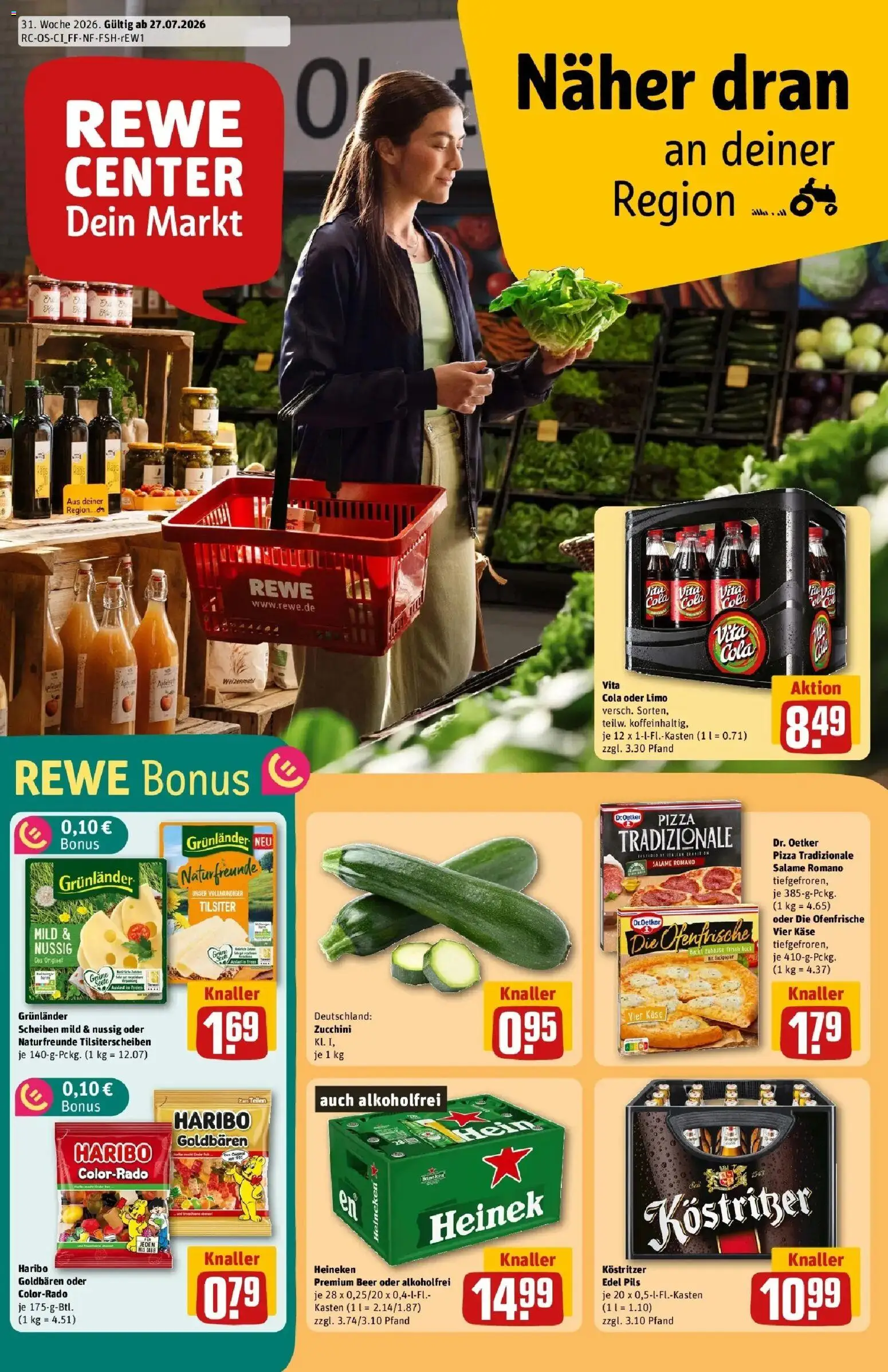 Vorschau von dem Prospekt des Geschäftes Rewe, gültig ab dem 27.07.2026