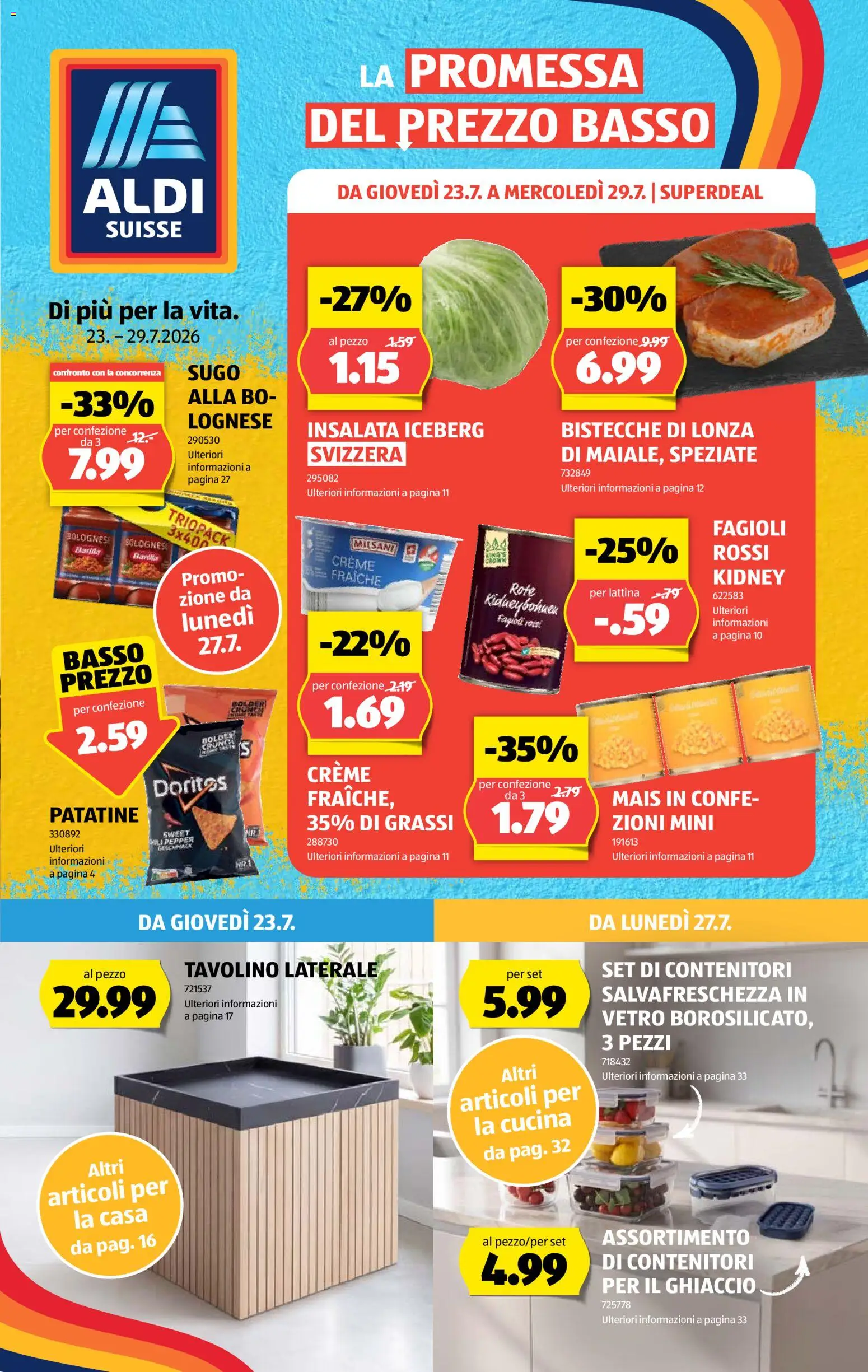 Vorschau des Merkblatts Aldi aktionen IT vom Shop Aldi gültig von 23.07.2026 bis 29.07.2026