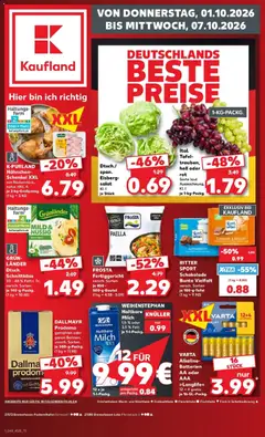 Vorschau von dem Prospekt des Geschäftes Kaufland, gültig ab dem 01.10.2026
