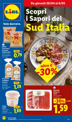 Anteprima dell'opuscolo Lidl volantino Sud Italia dal negozio Lidl valido da 30/04/2026