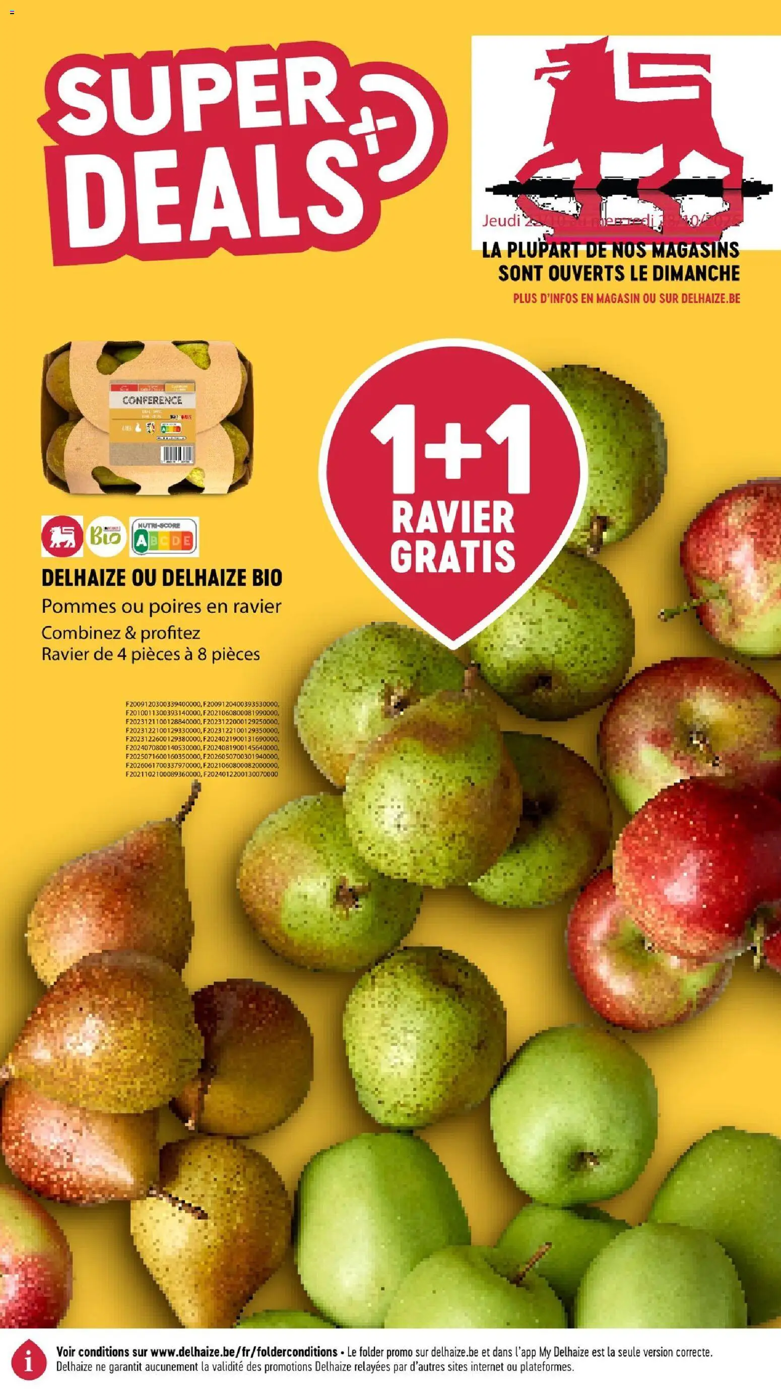 Voorbeeld van Delhaize Publicité van winkel Delhaize geldig vanaf 22/10/2026 - NOS, La, Fruit