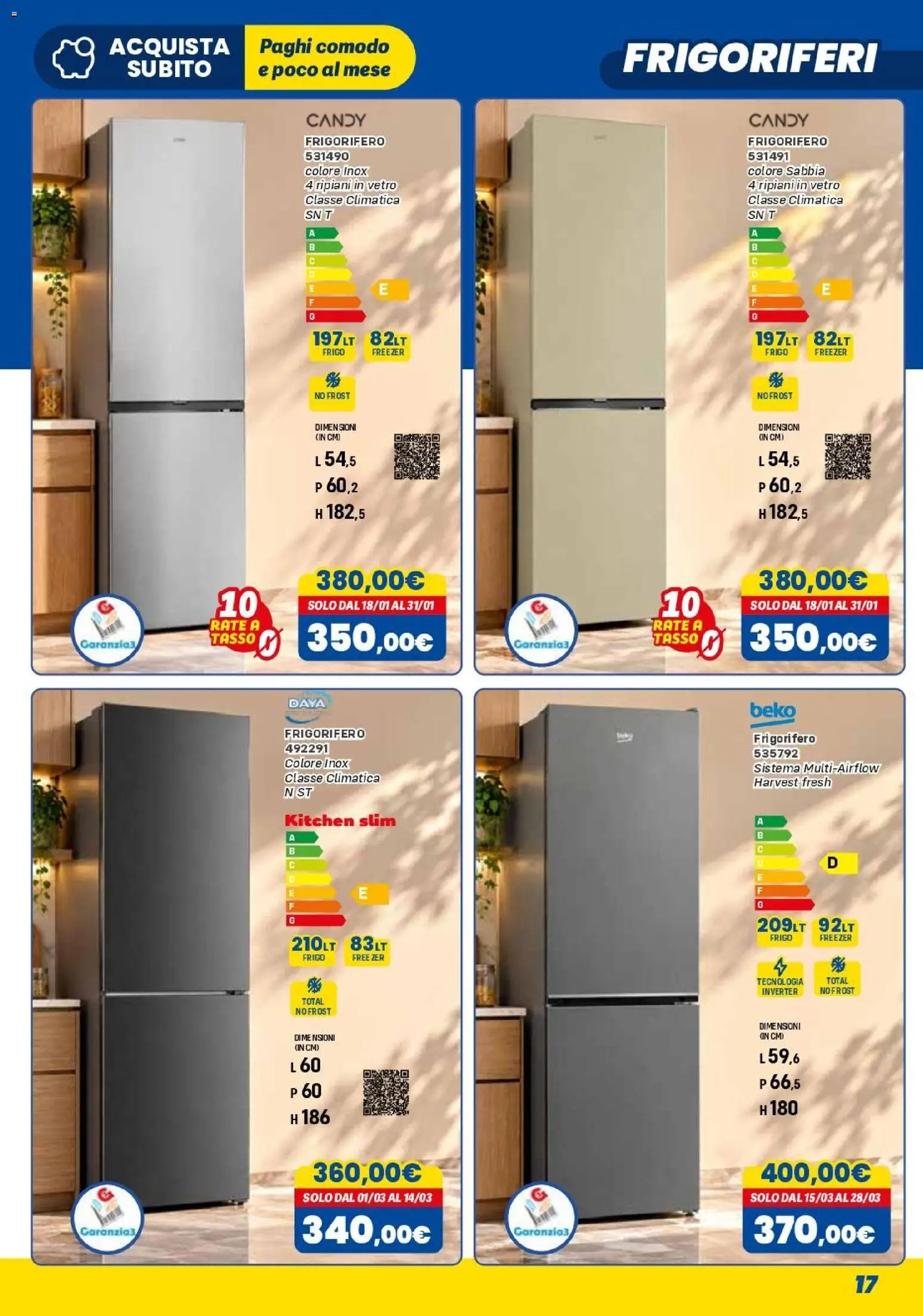 Anteprima dell'opuscolo Orizzonte volantino Elettro dal negozio Orizzonte valido da 01/11/2026 - Frigorifero, Freezer