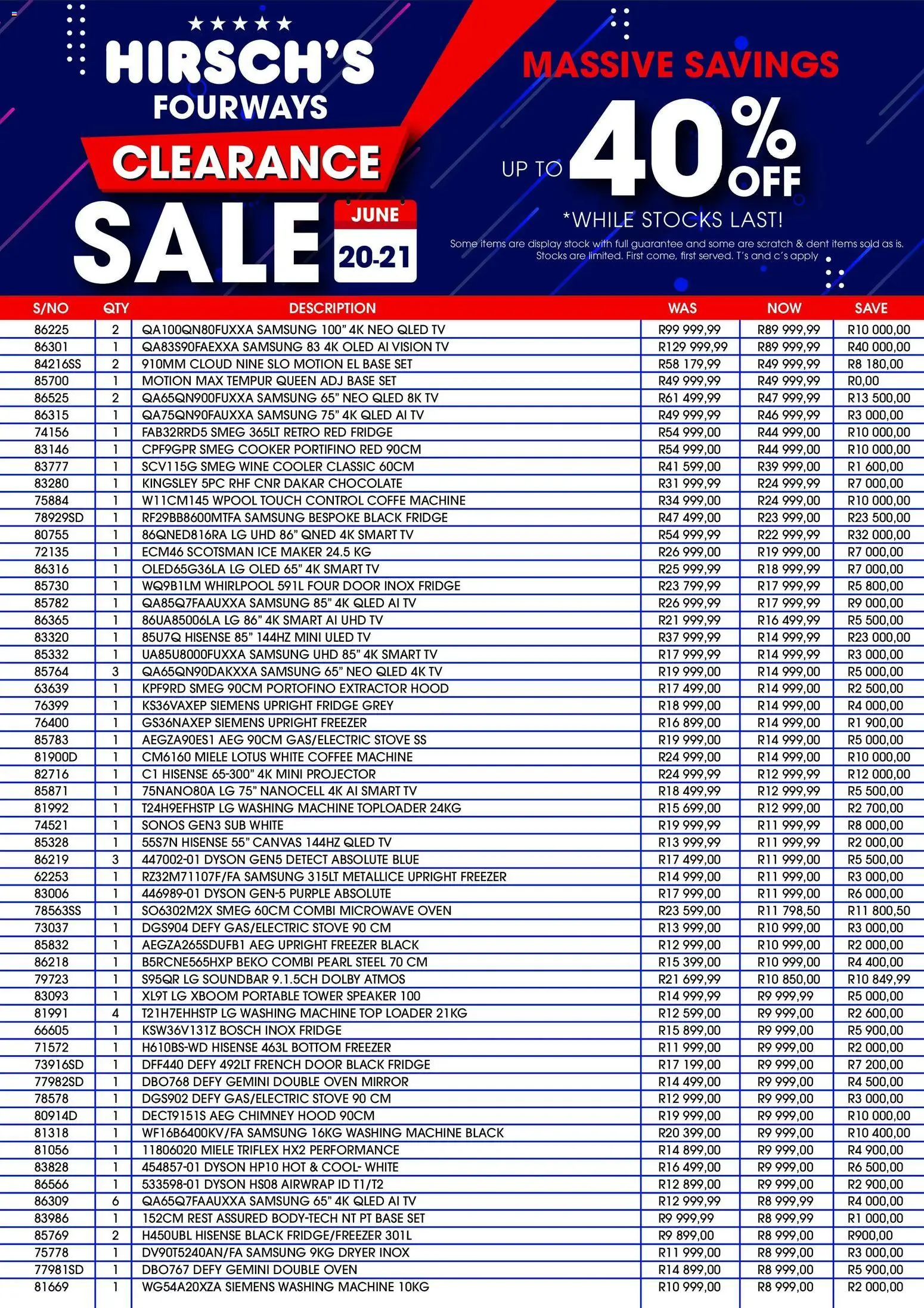 Preview of Hirsch's flyer valid from 20/06/2026