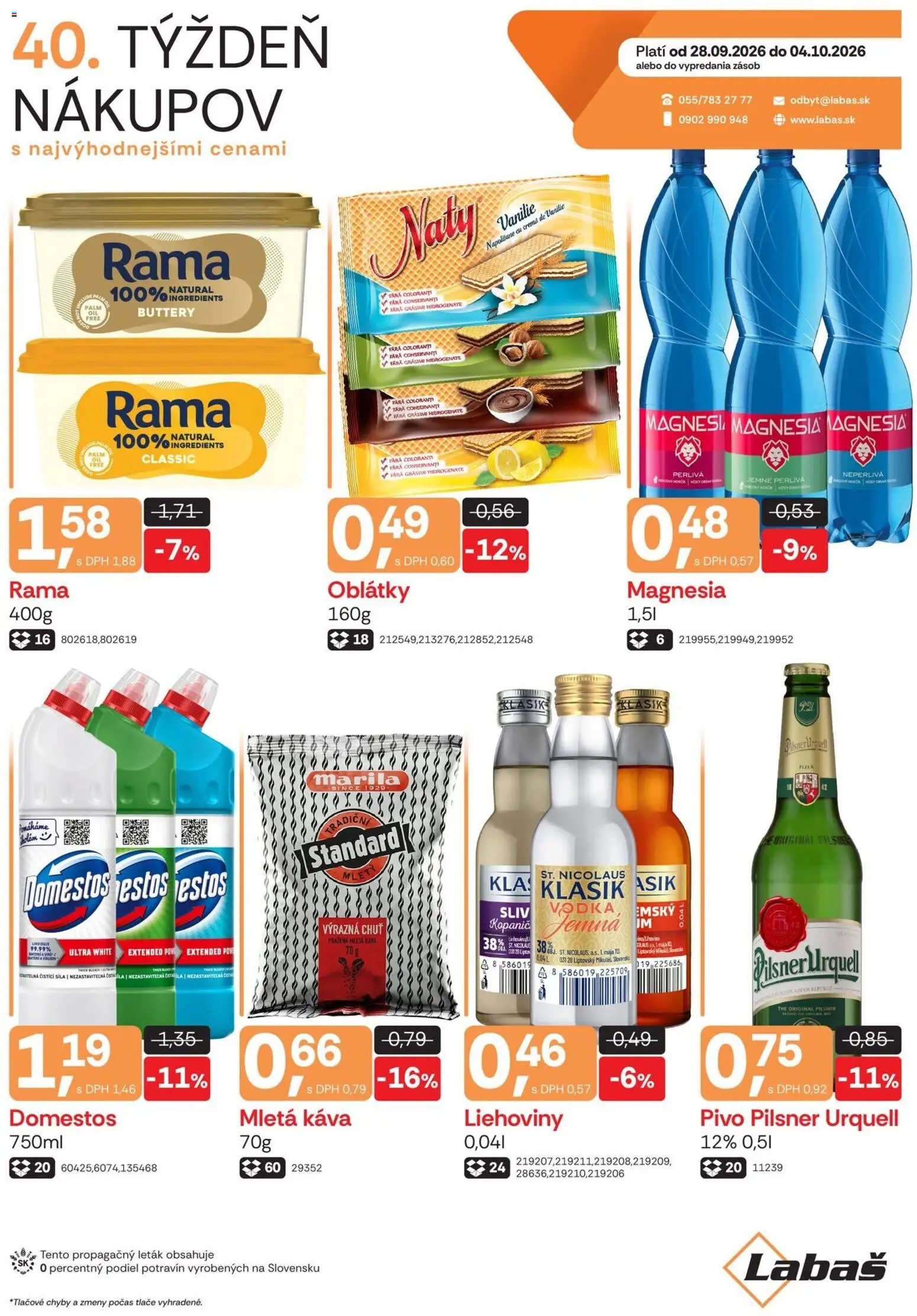 Náhľad Labaš letáku platného od 28.09.2026