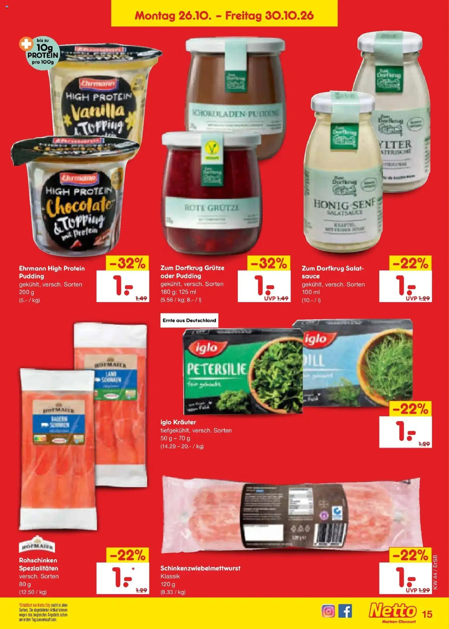 Vorschau von dem Prospekt des Geschäftes Netto Marken-Discount, gültig ab dem 26.10.2026