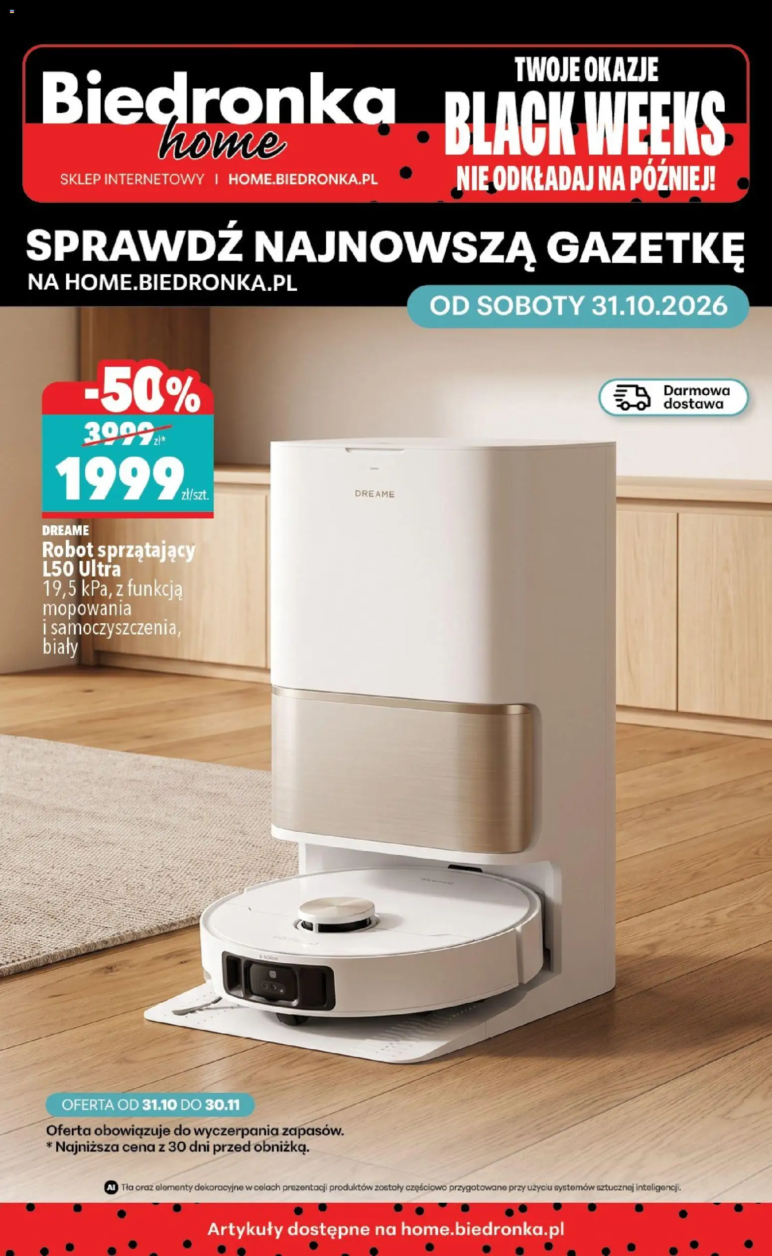Náhled nabídky: Biedronka Polsko Biedronka Polsko Black Friday platný od 31.10.2026 - Robot