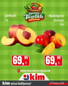 Kim Market Kim Market - Sebze ve meyve Marmara 29.07.2026 - Broşürünün önizlemesi