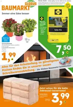 Vorschau von dem Prospekt des Geschäftes Globus Baumarkt, gültig ab dem 24.08.2026