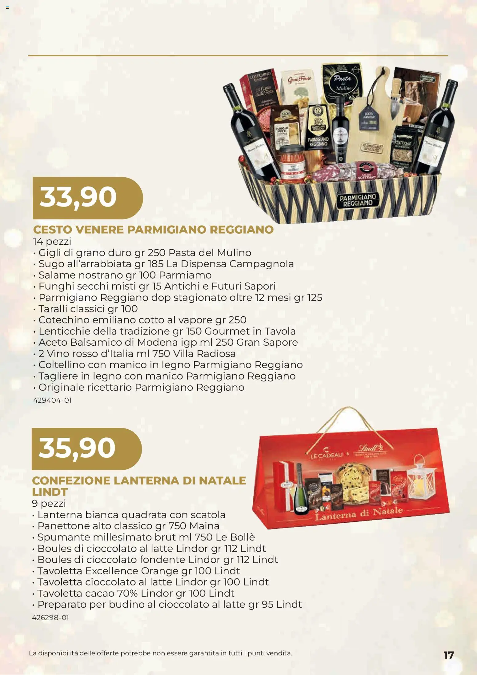 Anteprima dell'opuscolo Sogegross volantino Strenne dal negozio Sogegross valido da 27/10/2026 - Vino, Funghi, Lenticchie, Parmigiano reggiano, Tagliere, Vino rosso, Aceto, Spumante