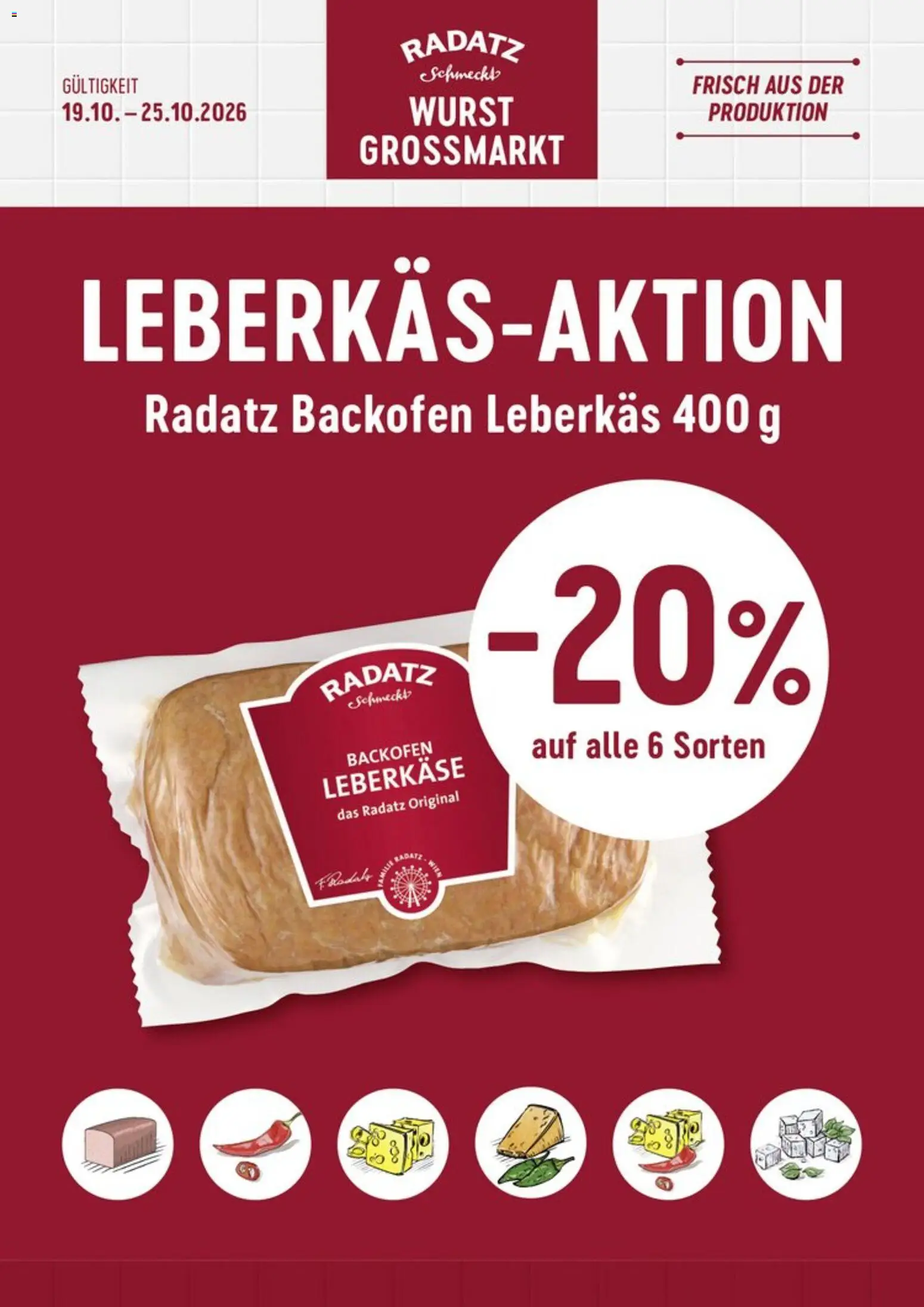 Vorschau der Angebote: Radatz Radatz Flugblatt gültig ab 19.10.2026 - Wurst