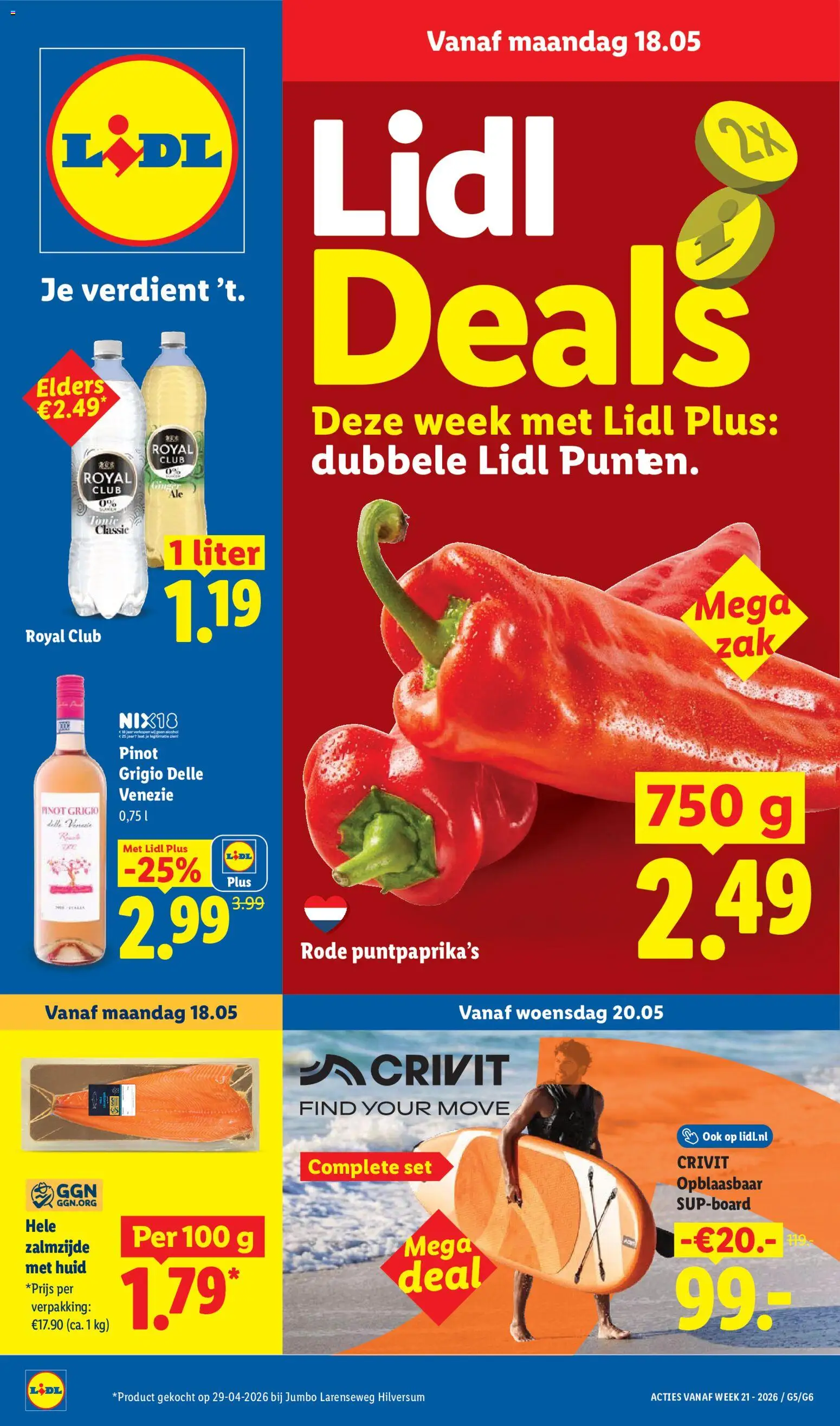 Voorbeeld van Lidl folder week 21 van winkel Lidl geldig vanaf 18-05-2026