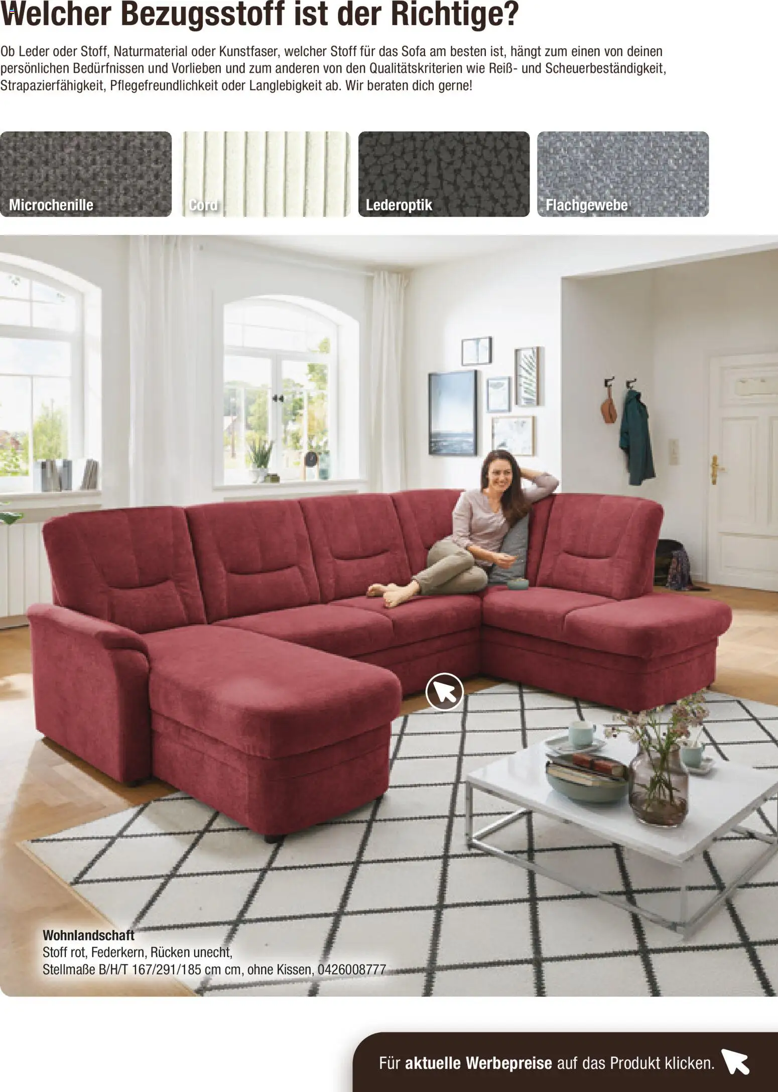 Vorschau von dem Prospekt des Geschäftes Roller, gültig ab dem 30.08.2026 - Sofa, Wohnlandschaft
