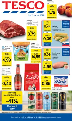 Náhľad Tesco letáku platného od 29.07.2026
