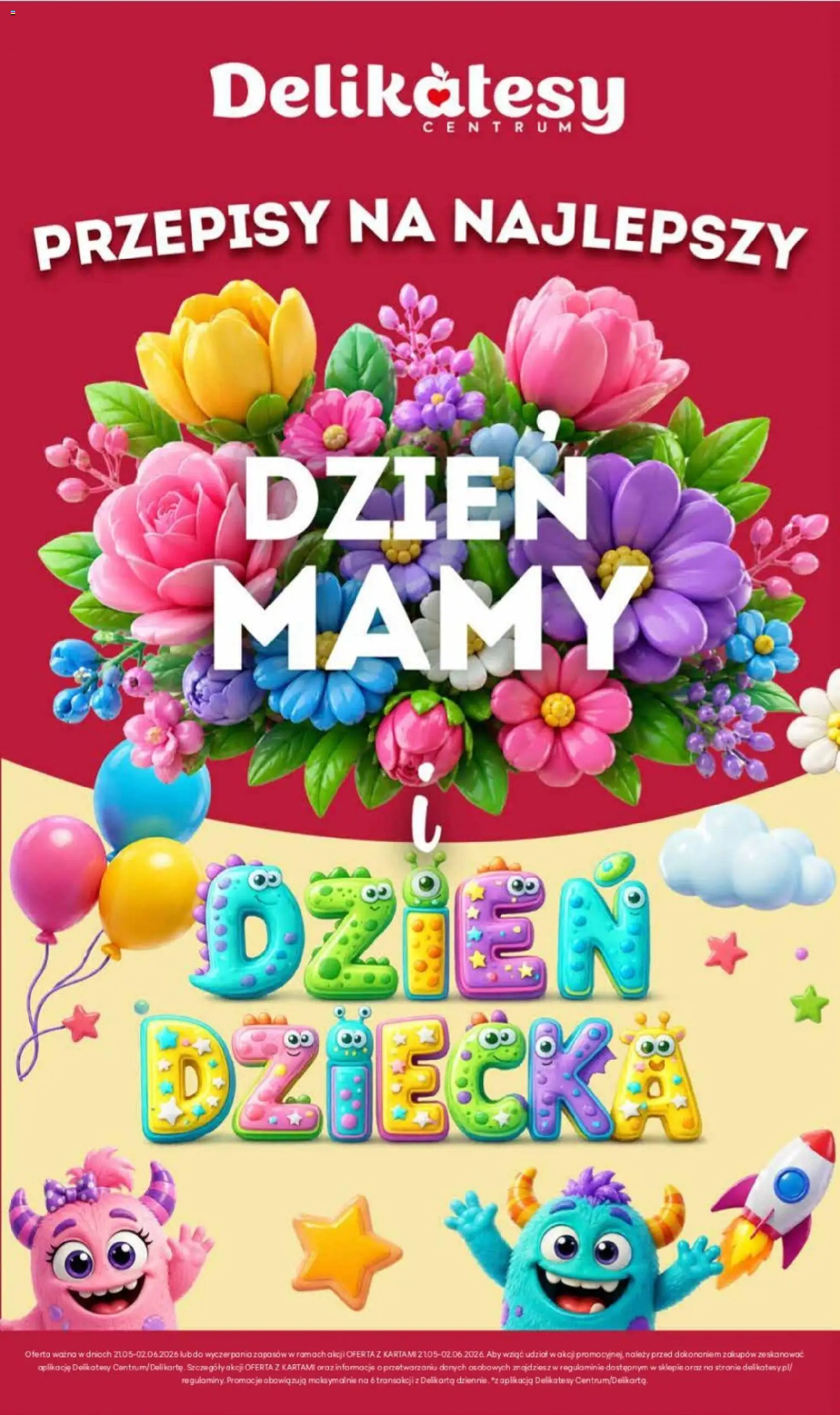 Pogląd gazetki "Delikatesy Centrum gazetka - Dzień Mamy i Dzień Dziecka" ze sklepu Delikatesy Centrum ważnej od 21.05.2026