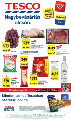 Tesco - Tesco akciós újság megtekintése, amely érvényes 2026.09.03.-től
