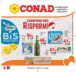 Anteprima dell'opuscolo Campioni del risparmio dal negozio Conad valido da 30/06/2026