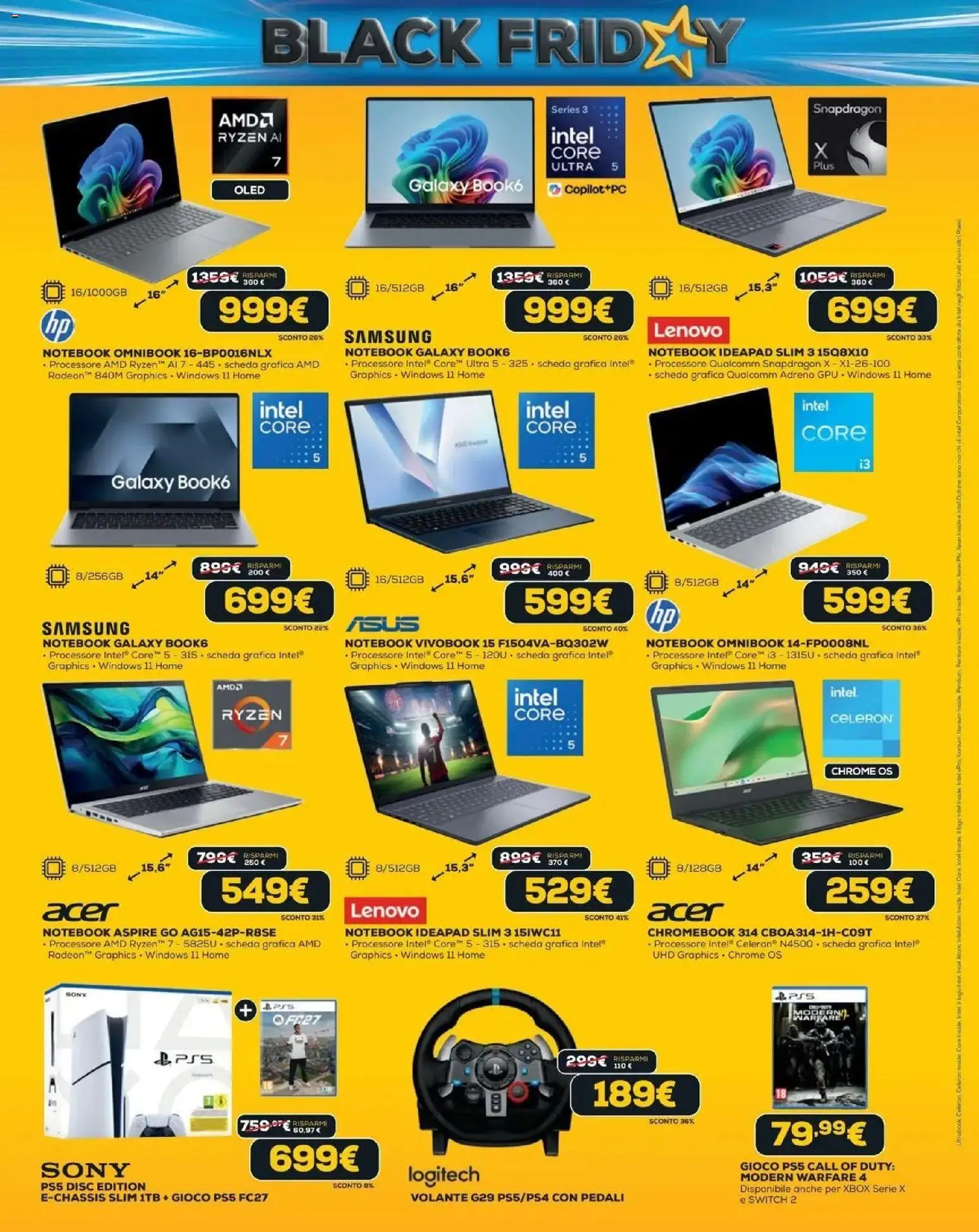 Anteprima dell'opuscolo Euronics Black Friday dal negozio Euronics valido da 29/10/2026