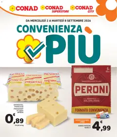Anteprima dell'opuscolo Conad volantino Convenienza Più Campania dal negozio Conad valido da 02/09/2026