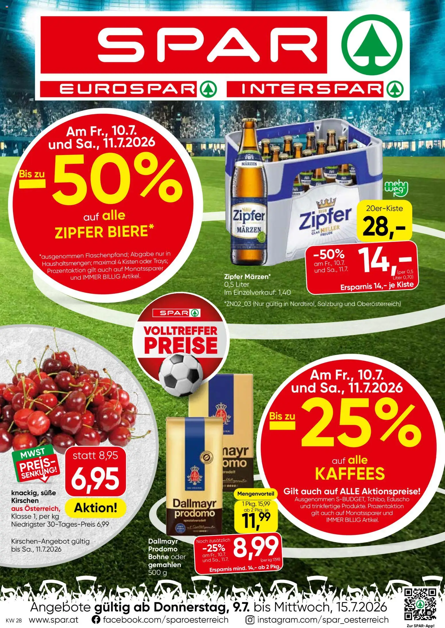 Vorschau der Angebote: Spar Spar Flugblatt - Tirol gültig ab 09.07.2026 - Bohne