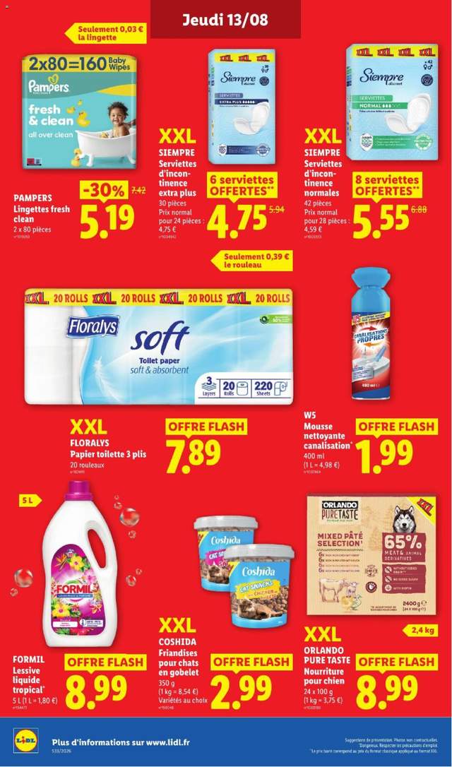 Nouveau catalogue Lidl à partir du 13/08