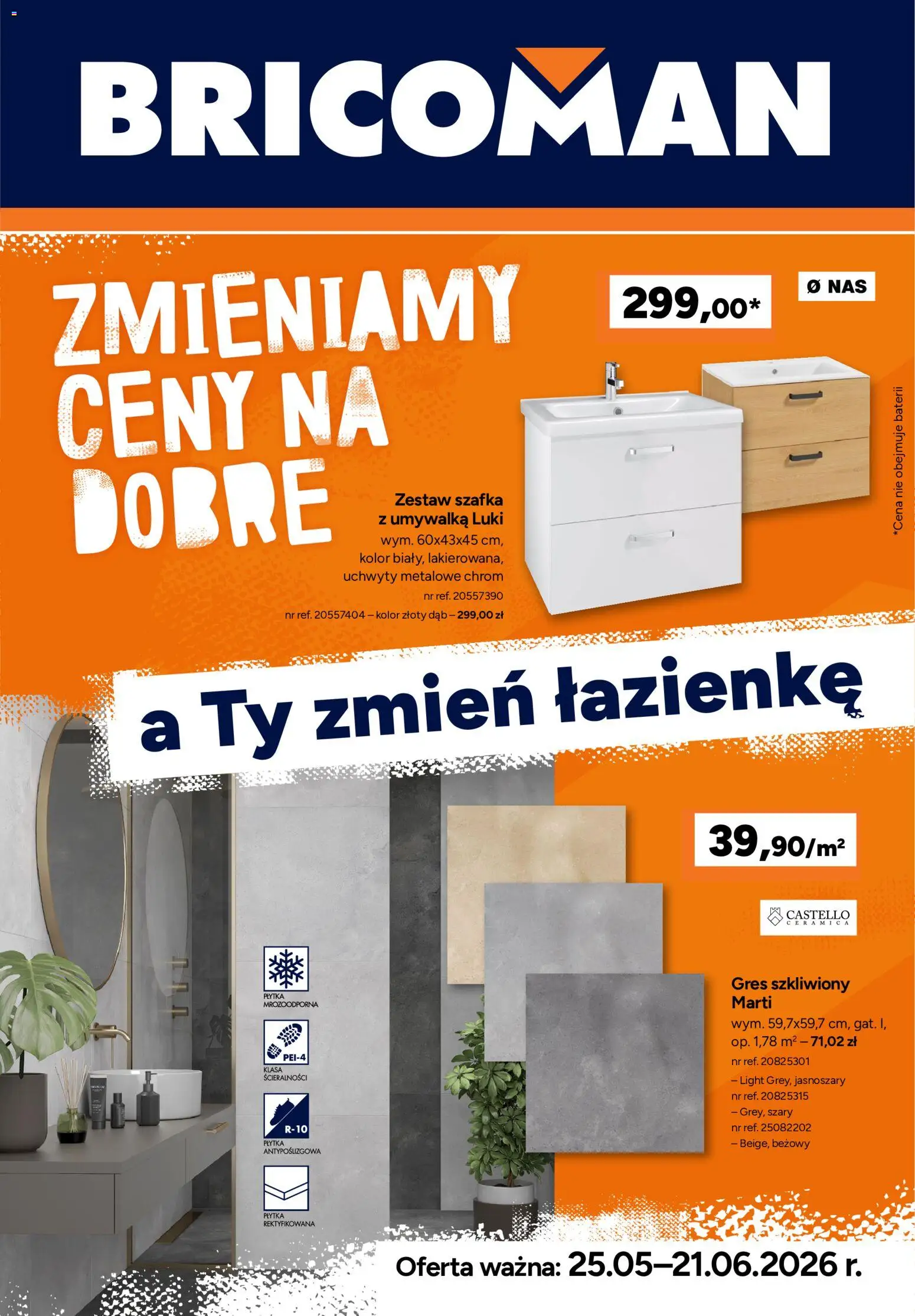 Pogląd gazetki "Bricoman gazetka" ze sklepu Bricoman ważnej od 25.05.2026 - Umywalka