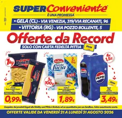 Anteprima dell'opuscolo SuperConveniente volantino Gela, Vittoria dal negozio SuperConveniente valido da 21/08/2026