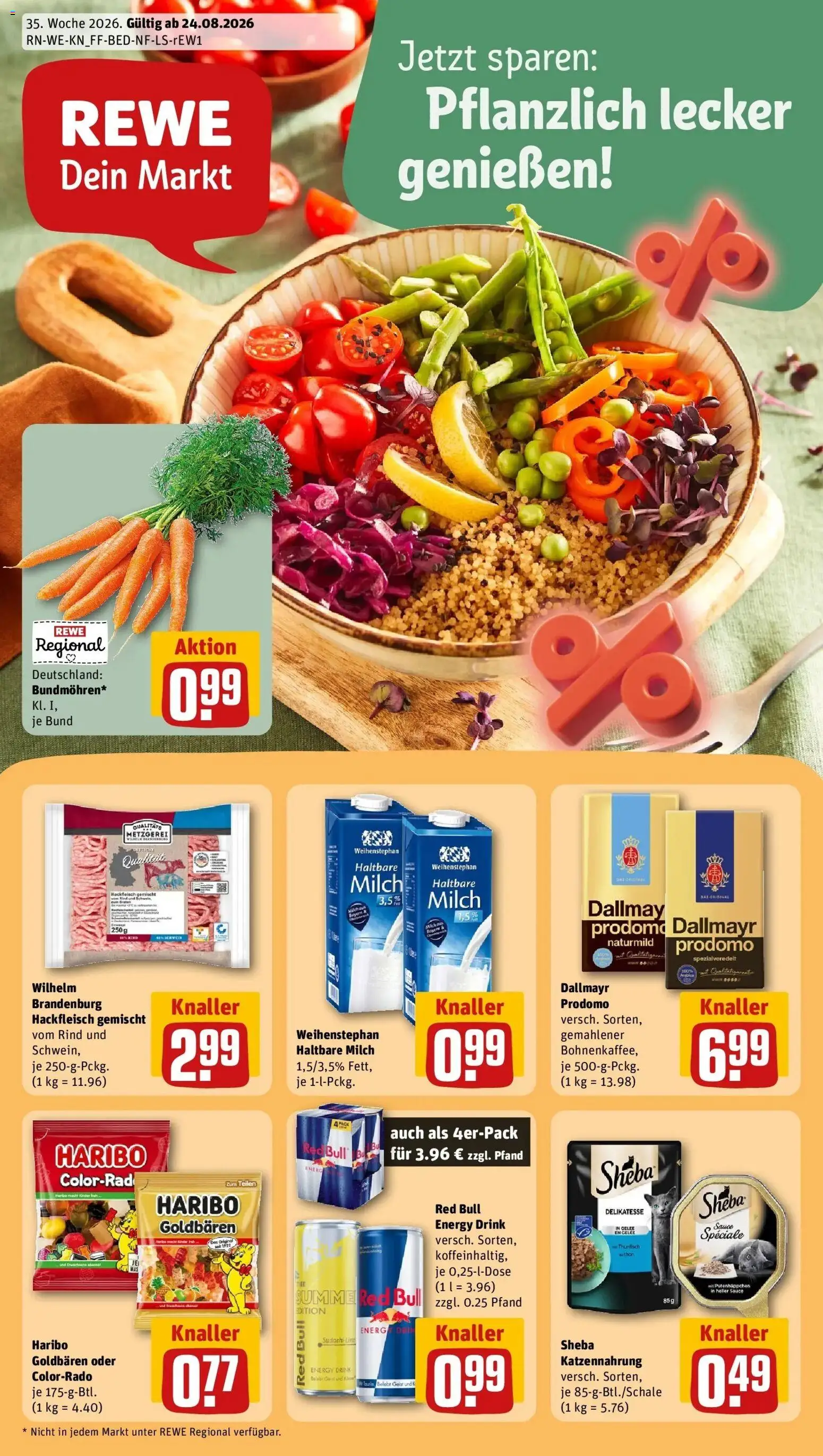 Vorschau von dem Prospekt des Geschäftes Rewe, gültig ab dem 24.08.2026
