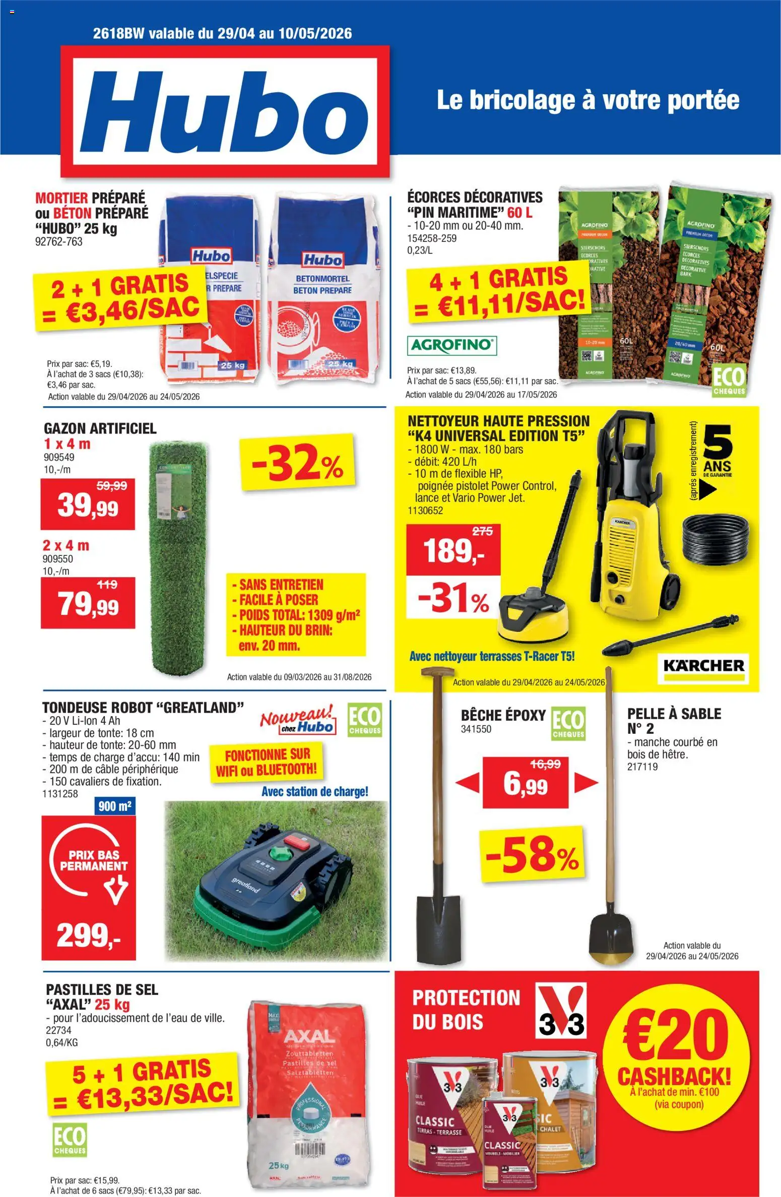 Voorbeeld van Hubo Publicité van winkel Hubo geldig vanaf 29/04/2026