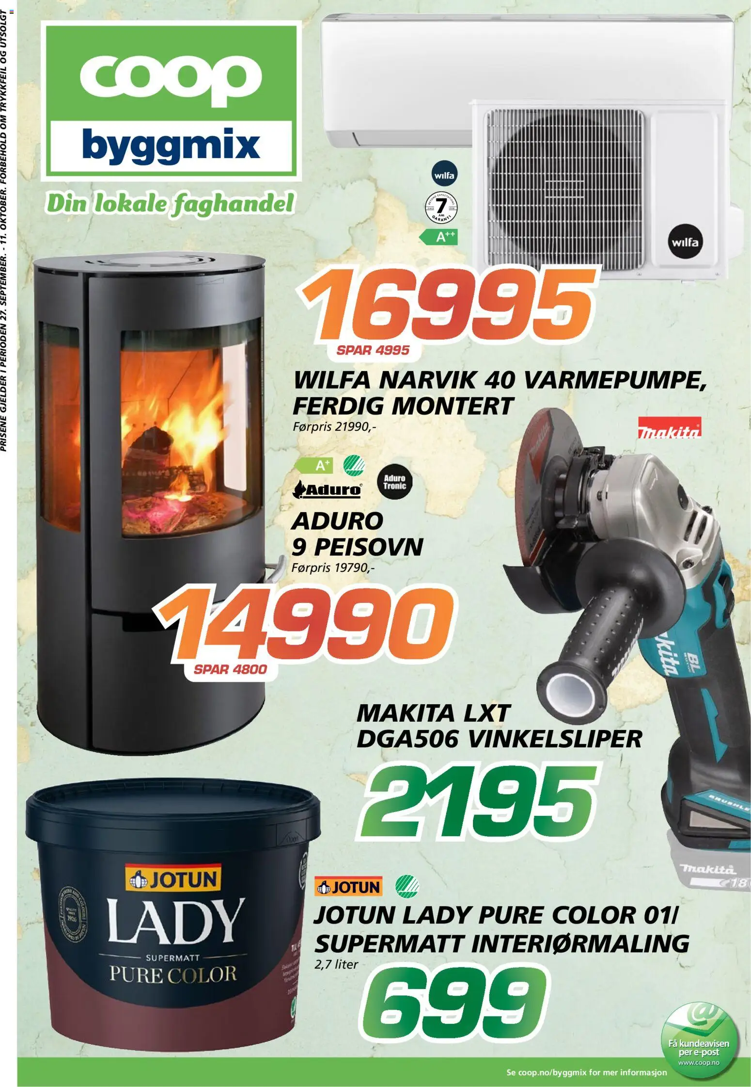 Forhåndsvis Coop Byggmix kundeavis fra butikk Coop Byggmix gyldig fra 28/09/2026
